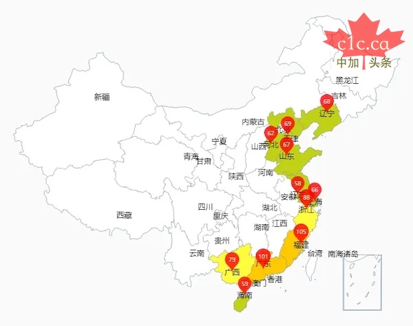 04月06日沿海城市核辐射监测记录